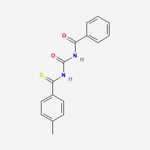 molecular formula C16H14N2O2S B14623343 N-[(4-Methylbenzene-1-carbothioyl)carbamoyl]benzamide CAS No. 58554-13-5
