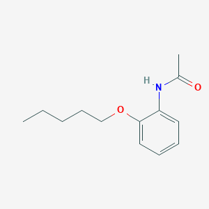 molecular formula C13H19NO2 B14623395 Acetamide, N-[2-(pentyloxy)phenyl]- CAS No. 55792-54-6