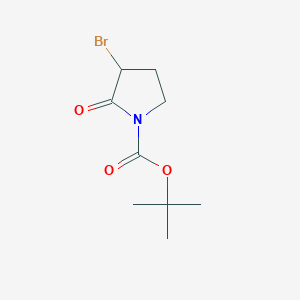 molecular formula C9H14BrNO3 B1462347 Tert-butyl 3-bromo-2-oxopyrrolidine-1-carboxylate CAS No. 1824027-05-5