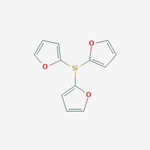 molecular formula C12H9O3Si B14623481 Tri(2-furyl)silane 