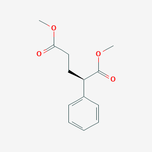 molecular formula C13H16O4 B14623542 Pentanedioic acid, 2-phenyl-, dimethyl ester, (R)- CAS No. 56523-52-5