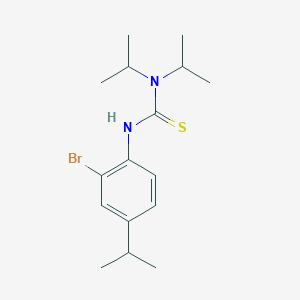 molecular formula C16H25BrN2S B1462356 N'-(2-Bromo-4-isopropylphenyl)-N,N-diisopropylthiourea CAS No. 1924343-26-9