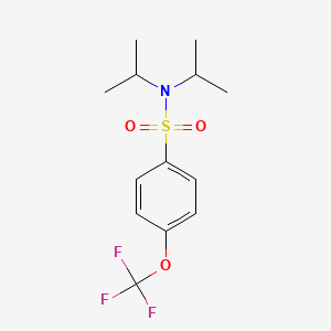 molecular formula C13H18F3NO3S B1462357 N,N-DIISOPROPYL-4-(TRIFLUOROMETHOXY)BENZENESULFONAMIDE CAS No. 1993322-94-3