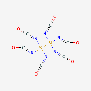 molecular formula C6N6O6Si2 B14623581 Hexaisocyanatodisilane CAS No. 56378-01-9