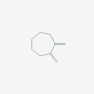 molecular formula C9H14 B14623606 Cycloheptane, 1,2-bis(methylene)- CAS No. 58738-52-6