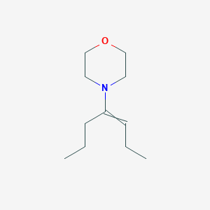 molecular formula C11H21NO B14623642 Morpholine, 4-(1-propyl-1-butenyl)- CAS No. 57517-51-8