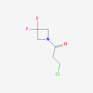 molecular formula C6H8ClF2NO B1462368 3-Chloro-1-(3,3-difluoroazetidin-1-yl)propan-1-one CAS No. 1334240-54-8