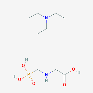 molecular formula C9H23N2O5P B14623689 N-(Phosphonomethyl)glycine--N,N-diethylethanamine (1/1) CAS No. 55024-47-0