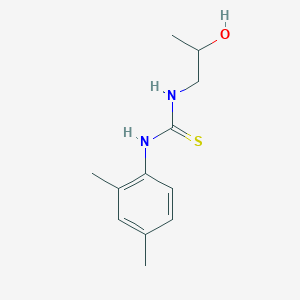 molecular formula C12H18N2OS B14623709 N-(2,4-Dimethylphenyl)-N'-(2-hydroxypropyl)thiourea CAS No. 58671-80-0