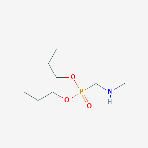molecular formula C9H22NO3P B14623750 Dipropyl [1-(methylamino)ethyl]phosphonate CAS No. 56397-05-8