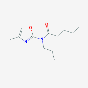 molecular formula C12H20N2O2 B14623751 N-(4-Methyl-1,3-oxazol-2-yl)-N-propylpentanamide CAS No. 57068-07-2