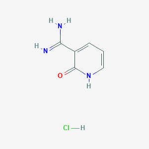 molecular formula C6H8ClN3O B1462377 2-Hydroxy-3-pyridinecarboximidamide hydrochloride CAS No. 1188964-88-6