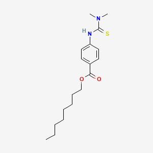 molecular formula C18H28N2O2S B14623770 Octyl 4-[(dimethylcarbamothioyl)amino]benzoate CAS No. 54767-10-1
