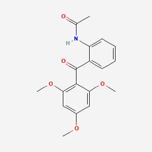 molecular formula C18H19NO5 B14623778 Acetamide, N-[2-(2,4,6-trimethoxybenzoyl)phenyl]- CAS No. 57689-08-4