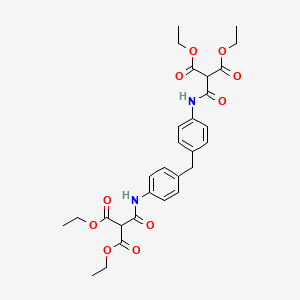 molecular formula C29H34N2O10 B14623792 Tetraethyl 2,2'-(methylenebis(4,1-phenyleneiminocarbonyl))bismalonate CAS No. 58067-54-2