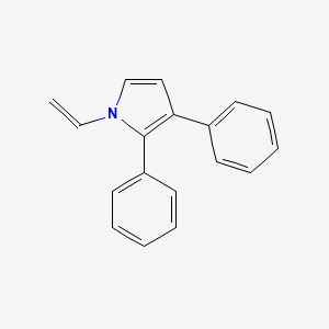 molecular formula C18H15N B14623797 1H-Pyrrole, 1-ethenyl-2,3-diphenyl- CAS No. 57807-58-6