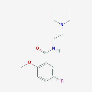 molecular formula C14H21FN2O2 B14623803 N-[2-(Diethylamino)ethyl]-5-fluoro-2-methoxybenzamide CAS No. 55236-14-1