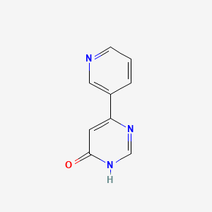 molecular formula C9H7N3O B1462386 6-Pyridin-3-ylpyrimidin-4-ol CAS No. 1105195-52-5