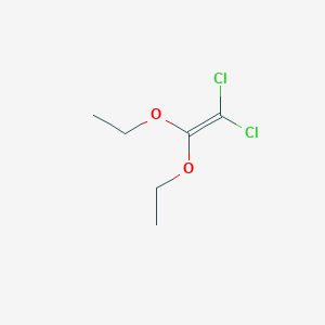 molecular formula C6H10Cl2O2 B14623864 1,1-Dichloro-2,2-diethoxyethene CAS No. 54567-93-0