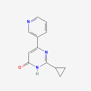 molecular formula C12H11N3O B1462394 2-Cyclopropyl-6-(pyridin-3-yl)pyrimidin-4-ol CAS No. 1159820-12-8