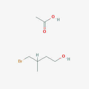 molecular formula C7H15BrO3 B14623941 Acetic acid;4-bromo-3-methylbutan-1-ol CAS No. 56761-58-1