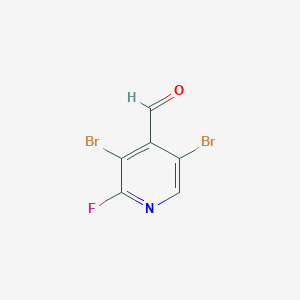molecular formula C6H2Br2FNO B1462399 3,5-Dibromo-2-fluoropyridine-4-carbaldehyde CAS No. 2256060-41-8