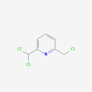 molecular formula C7H6Cl3N B14624011 2-(Chloromethyl)-6-(dichloromethyl)pyridine CAS No. 56533-58-5