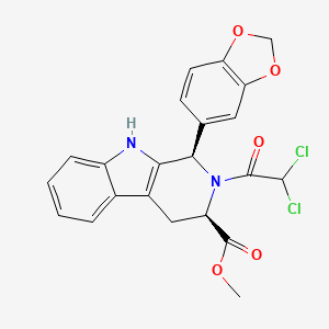 (1R,3R)-Methyl 1-(benzo[d][1,3]dioxol-5-yl)-2-(2,2-dichloroacetyl)-2,3,4,9-tetrahydro-1H-pyrido[3,4-b]indole-3-carboxylate