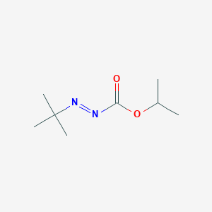 molecular formula C8H16N2O2 B14624050 Propan-2-yl (E)-tert-butyldiazene-1-carboxylate CAS No. 55296-55-4