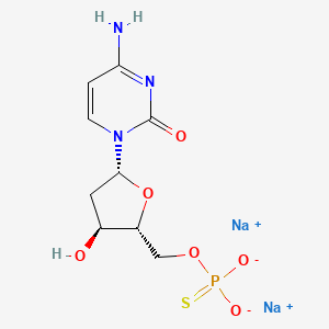 molecular formula C9H12N3Na2O6PS B1462406 2'-Deoxycytidine-5'-O-monophosphorothioate sodium salt CAS No. 63225-09-2