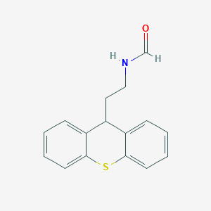 molecular formula C16H15NOS B14624072 N-[2-(9H-Thioxanthen-9-YL)ethyl]formamide CAS No. 55286-85-6