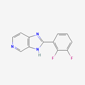 molecular formula C12H7F2N3 B1462409 2-(2,3-Difluoro-phenyl)-1H-imidazo[4,5-c]pyridine CAS No. 858935-15-6
