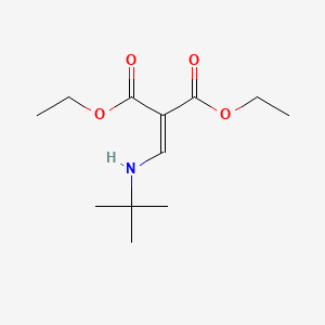 molecular formula C12H21NO4 B14624134 Diethyl 2-[(tert-butylamino)methylidene]propanedioate CAS No. 55274-89-0