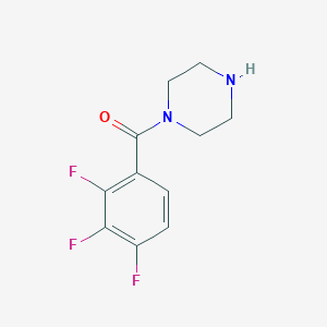 molecular formula C11H11F3N2O B1462414 1-(2,3,4-Trifluorobenzoyl)piperazine CAS No. 1082394-04-4