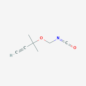 molecular formula C7H9NO2 B14624158 3-(Isocyanatomethoxy)-3-methylbut-1-yne CAS No. 57745-66-1