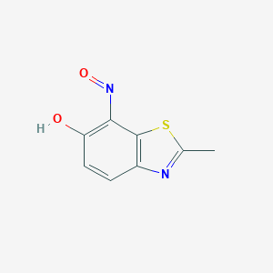 molecular formula C8H6N2O2S B146244 2-Methyl-7-nitroso-1,3-benzothiazol-6-ol CAS No. 133684-82-9