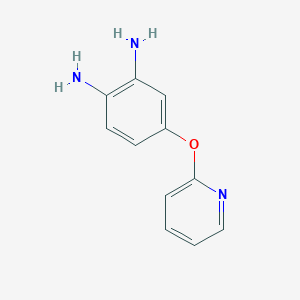 molecular formula C11H11N3O B14624423 4-[(Pyridin-2-yl)oxy]benzene-1,2-diamine CAS No. 55564-13-1