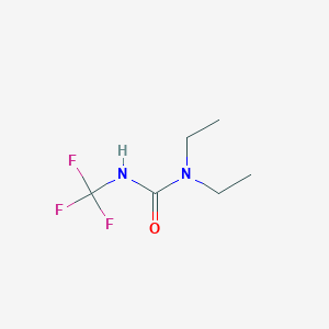 molecular formula C6H11F3N2O B14624436 N,N-Diethyl-N'-(trifluoromethyl)urea CAS No. 56969-93-8