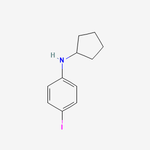 molecular formula C11H14IN B1462444 N-cyclopentyl-4-iodoaniline CAS No. 1039878-37-9