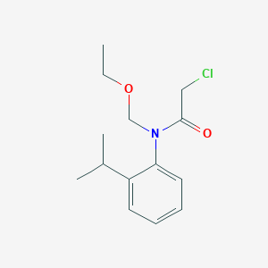 molecular formula C14H20ClNO2 B1462452 2-chloro-N-(ethoxymethyl)-N-[2-(propan-2-yl)phenyl]acetamide CAS No. 1049873-10-0