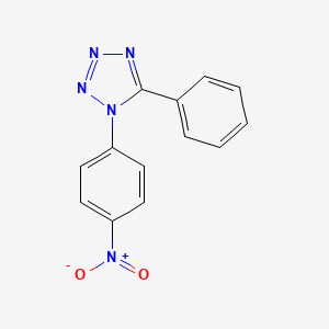 molecular formula C13H9N5O2 B14624528 1-(4-nitrophenyl)-5-phenyl-1H-tetrazole CAS No. 57761-71-4