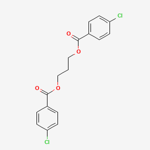molecular formula C17H14Cl2O4 B14624532 Propane-1,3-diyl bis(4-chlorobenzoate) CAS No. 57847-60-6