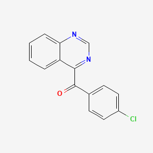 molecular formula C15H9ClN2O B14624552 Methanone, (4-chlorophenyl)-4-quinazolinyl- CAS No. 55276-59-0