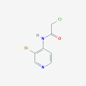 molecular formula C7H6BrClN2O B1462460 N-(3-Bromopyridin-4-YL)-2-chloroacetamide CAS No. 1019108-16-7