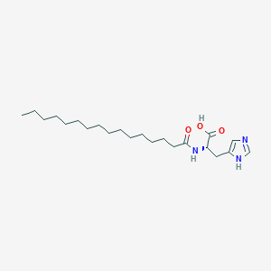 molecular formula C22H39N3O3 B14624748 N-hexadecanoyl-histidine CAS No. 55258-12-3