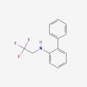 molecular formula C14H12F3N B1462475 N-(2,2,2-trifluoroethyl)biphenyl-2-amine CAS No. 1041518-74-4