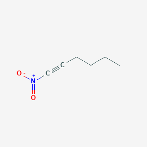 molecular formula C6H9NO2 B14624797 1-Nitrohex-1-yne CAS No. 58064-13-4