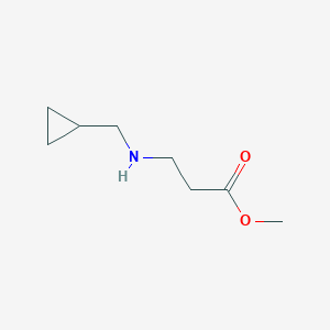molecular formula C8H15NO2 B1462482 Methyl 3-[(cyclopropylmethyl)amino]propanoate CAS No. 741698-52-2