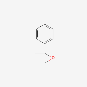 molecular formula C10H10O B14624854 5-Oxabicyclo[2.1.0]pentane, 1-phenyl- CAS No. 56360-93-1