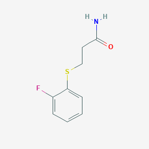 3-[(2-Fluorophenyl)sulfanyl]propanamide